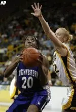 Senior Ifeoma Okonkwo (pictured) turned in a career-best 31 points and added 12 caroms in NU's 81-78 victory over UIC on Saturday.