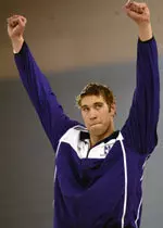 Matt Grevers set pool records in the 100- and 200-yard backstroke events.