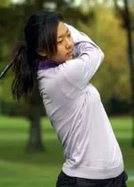 Alice Kim finished a season-best third at the Lady Buckeye Invitational.