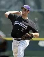 George Kontos struck out five in NU's 9-6 game one win.