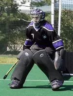 Junior Sherri-Anne Nyberg made 14 saves Saturday, including stops of the first 10 Maryland shots of the second half.
