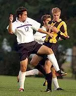 Eric Brin (pictured) scored at 73:00 for Northwestern's lone goal of the match.