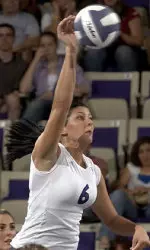 Sophomore Courtnie Paulus earned her second double-double of the season Saturday night against Kentucky.