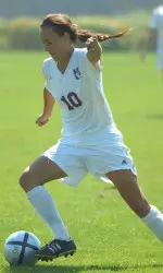 Freshman Jenny Dunn (pictured) tallied a goal in the 'Cats 2-0 win against Valpo.