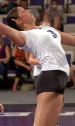 Junior Cassie McLaughlin hit a team-best .588 Friday night against Iowa.
