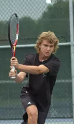 Alexey Evstratenkov topped DePaul's Austin Doener at No. 6 singles 6-4, 7-6 (3).