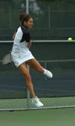 Junior Alexis Prousis has recorded a team-high 14 singles wins this season.