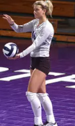 Chelsy Hyser blocked a Northwestern single-match record 15 attacks against Michigan.