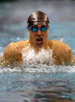 Senior Mike Alexandrov used a strong breast-stroke leg to claim victory in the 200 IM against Wisconsin.