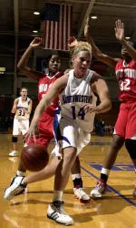 Julie Bielawski scored 12 points in NU's 74-66 loss to DePaul Wednesday afternoon.