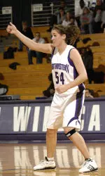 Freshman Kaitlin McInerney recorded her first career double-double against Nebraska Saturday afternoon.
