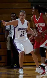 Melissa Miller led the way for NU with nine points.