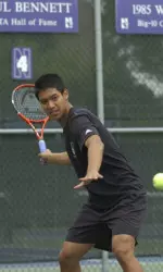 Junior Willy Lock was gunning for his seventh-straight singles win versus Denver, but inclement weather in Miami has forced the match to be cancelled.