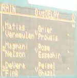 NU's NCAA quarterfinal match versus Southern California has begun at the San Francisco Tennis Center.