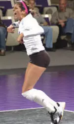 Junior Courtnie Paulus had 15 kills and hit .478 last season at then-No. 17 Arizona for the Pac-10 school's Wildcat Classic. This weekend, UA makes a trip to Evanston for Northwestern's Wildcat Classic.