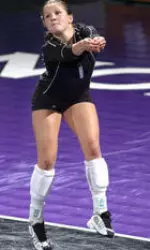 Freshman Kate Nobilio had 32 digs Friday night in the first Big Ten match of her career.