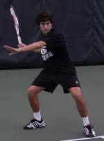 Freshman Alex Sanborn has a 2-0 dual record in singles.