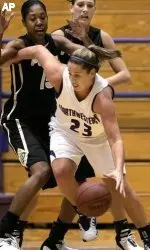 Melissa Miller drives to the basket against Purdue Thursday night.