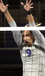 Senior Brittney Aldridge had a career-best 17 kills and a .400 hitting percentage Saturday at Indiana.