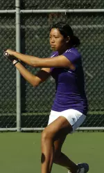 Sophomore Lauren Lui has teamed up with Georgia Rose to reach the finals of the doubles draw at the Regional Championships.