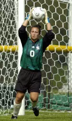 Senior Lauren Johnston has collected four shutouts this season, three of which have come in confrerence play.