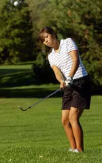 Jennifer Hong has been NU's most consistent golfer this season, finishing first on the team in both tournaments.