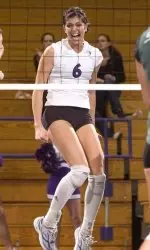 Senior Courtnie Paulus led NU with 16 kills in a win over No. 20 Michigan Friday night at Welsh-Ryan Arena.