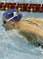 Senior Katie Braun already has NCAA 'B' cuts in both the 100 and 200 fly events.