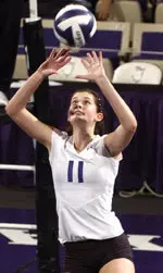 Freshman Elyse Glab had a season-best 62 assists in NU's upset bid at No. 7 Wisconsin Saturday night.