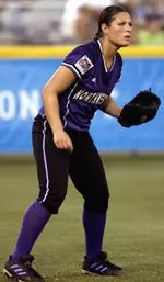 Senior Katie Logan went 3-for-4 in NU's rout of UNLV Saturday afternoon.