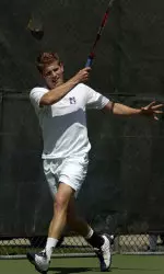 Wildcat senior Christian Tempke won in both singles and doubles during the 'Cats 5-2 loss to Michigan.