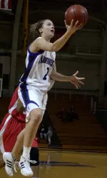 Senior A.J. Glasauer led NU with 18 points Thursday night at Indiana.
