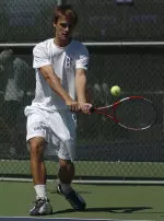 Sophomore Marc Dwyer won his match at No. 5 singles.