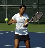 Freshman Lauren Lui went 2-0 at No. 4 singles last weekend.