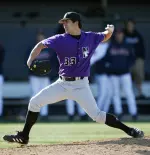 Freshman Joe Muraski pitched the final four innings for his first collegiate save.