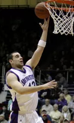 Ivan Tolic (pictured) and Holly Palin of NU's basketball teams were honored by the Big Ten for having perfect GPAs.