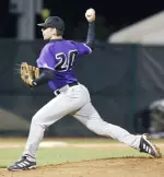 Freshman Cole Livermore pitched six and one-third innings in NU's 7-1 loss to Michigan on Friday.