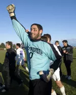 Northwestern's men's soccer team (Justin Pines pictured) is one of nine Wildcat teams recognized on Thursday.