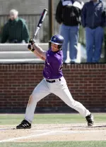 Freshman Jake Goebbert hit three doubles in NU's Friday loss to Iowa.