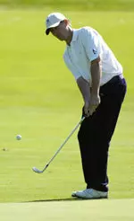 Chris Wilson fired a 6-over 77 on Sunday to finish 14th at his final Big Ten Championships.