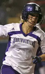Freshman Nicole Pauly recorded a double for NU Friday night at the WCWS.
