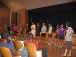 Northwestern Athletes speak at Dr. Bessie Rhodes Magnet School.