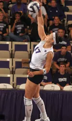 Moffett hit .407 on the night, recording 14 kills on 27 attempts with just four errors.