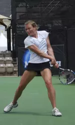 No. 11 Georgia Rose advanced in the first round of the ITA All-American Championships.
