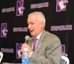 Head coach Joe McKeown (pictured) talked about his transition to Northwestern, the freshmen talent and the challenges facing this year's squad.