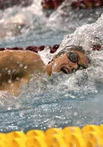 Senior Eric Nilsson won two races Friday at No. 14 Indiana.