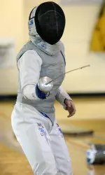 Senior Sam Nemecek looks to defend her mixed's foil title from last year's Burton.
