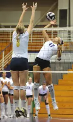Sabel Moffett continues to be one of the Wildcats' top performers in 2008, as she leads the team in hitting percentage (.306) and blocks (102) and is second in kills (239).