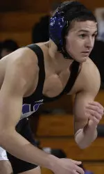 Senior Marty Gould picked up two wins at 149 lbs. for NU at Purdue Saturday.