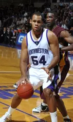Kyle Rowley got the start in his collegiate debut and contributed 10 points and four rebounds.